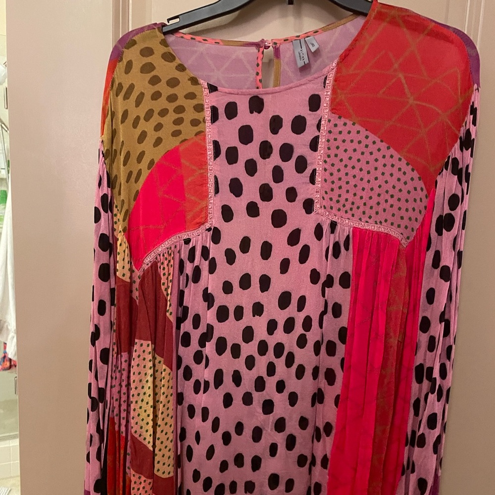 Anthropologie multi color flowy large top. Worn twice